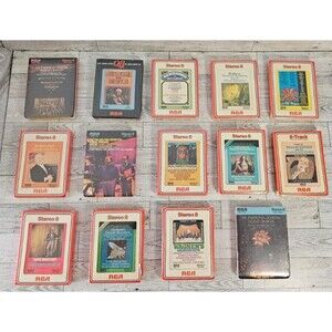 Vintage RCA 8-track 14-tape bundle. 1960s and 1970s. Factory Sealed.